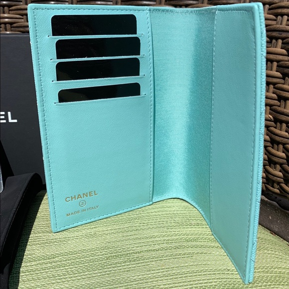 Chanel Tiffany Blue Passport Holder - Picture 4 of 7